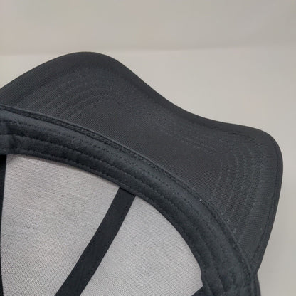 GAIAM Strapback Hat Black OSFA Adjustable Breathable Emblem Blank Polyester