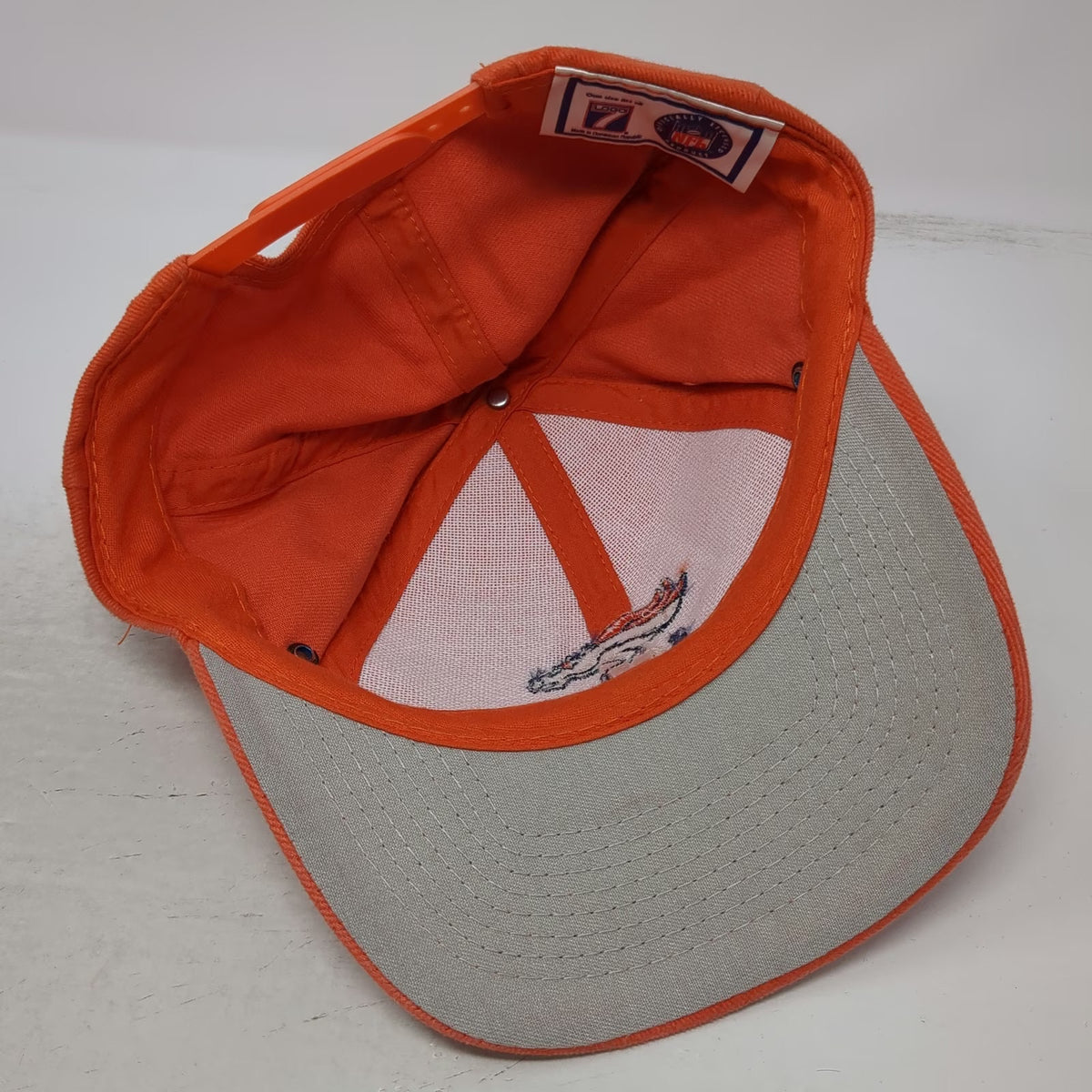 Denver Broncos NFL Logo 7 Snapback Orange White Blue One Size Embroidered Hat
