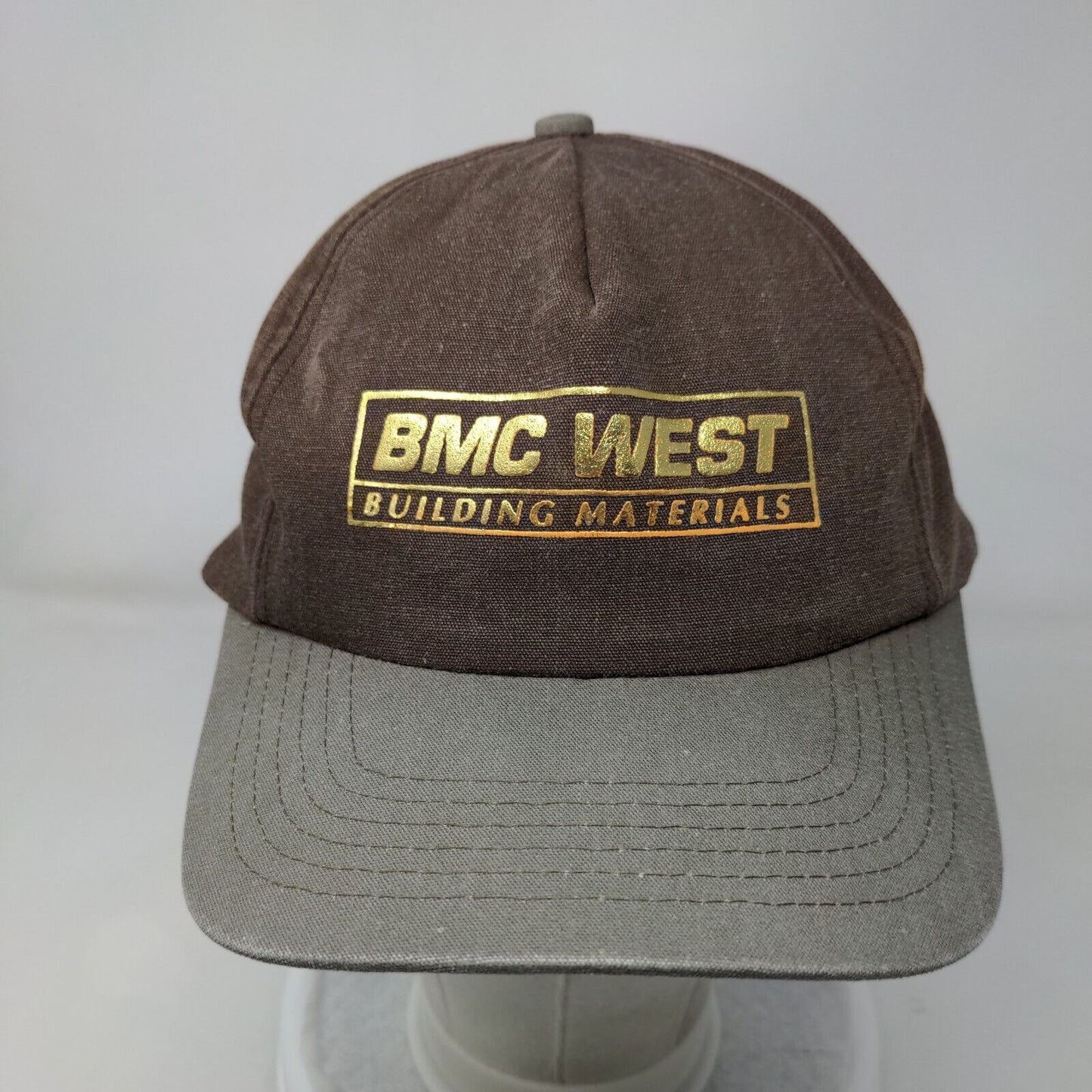BMC West Building Materials Snapback Hat Brown OSFA Adjustable