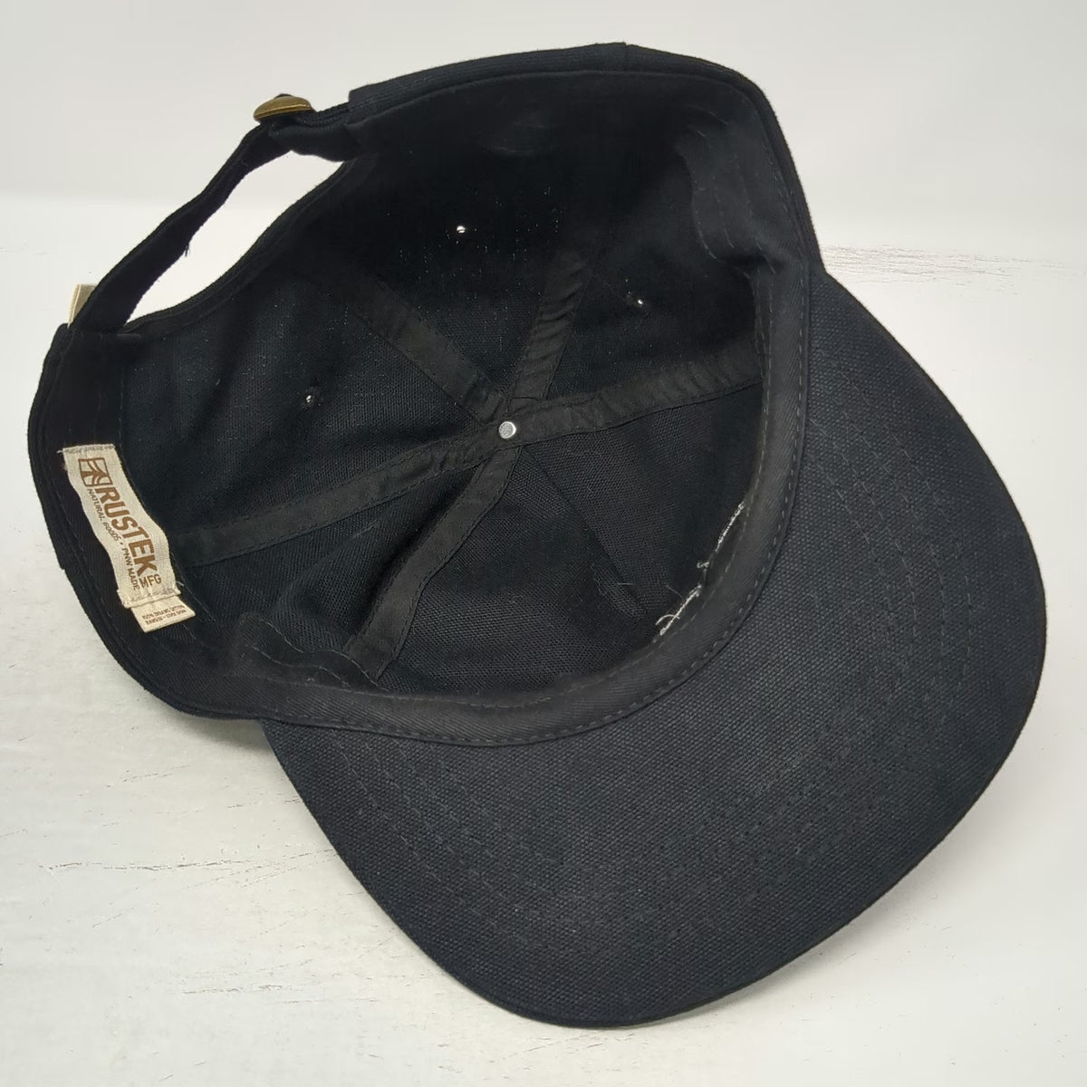 Rustek 5 Panel Hat Black One Size Gaia 20 Years Organic Cotton Bamboo Cork Brim