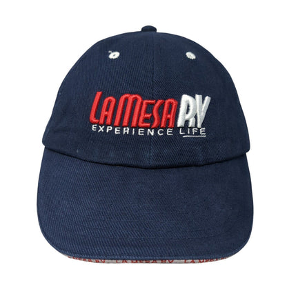 LaMesa RV Experience Life Slideback Baseball Cap Blue OS Adjustable 6 Panel