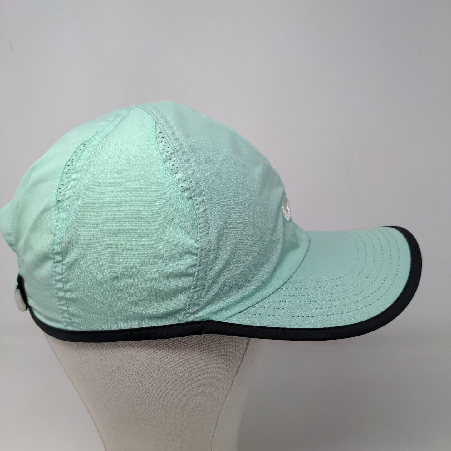 Nike Featherlight Dri Fit Men's Strapback Hat Green Blue Embroidered Swoosh Logo