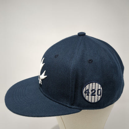 Piecemaker Snapback Hat Blue One Size Adjustable Embroidered 420 Logo