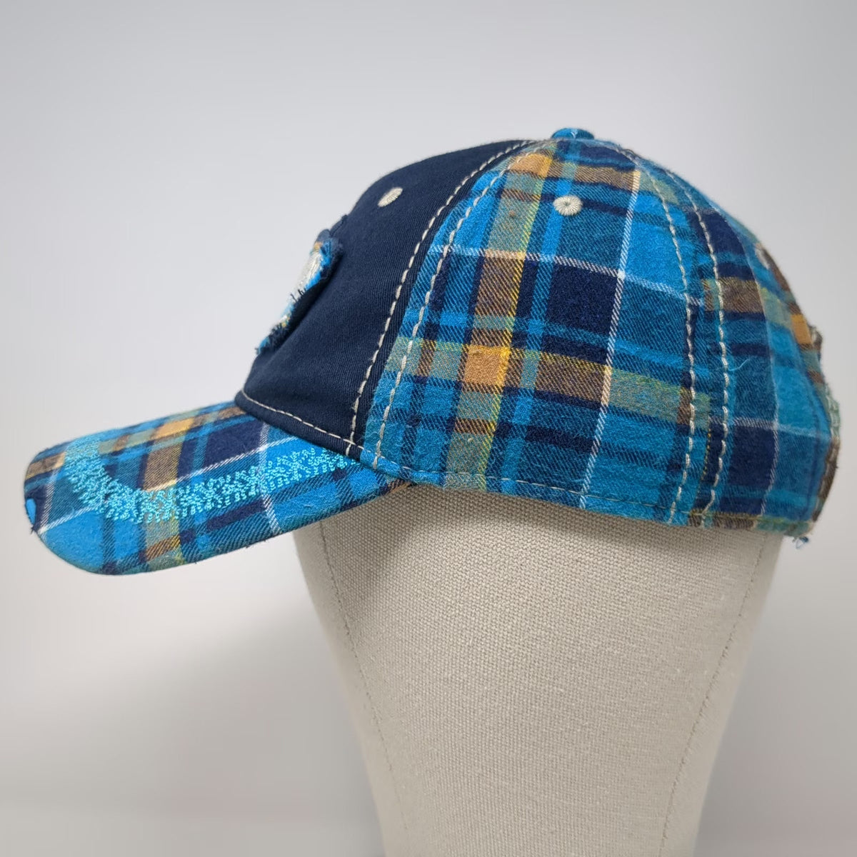 Outdoor Cap Baseball Cap Blue One Size Plaid Sportsmans Warehouse Strapback Hat