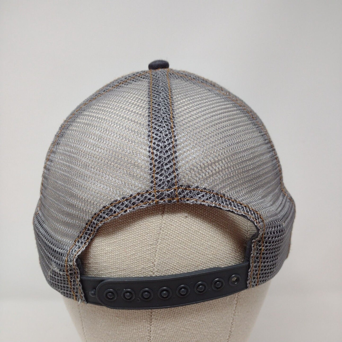 Case Construction Snapback Trucker Hat Gray OSFA Mesh Back K-Products