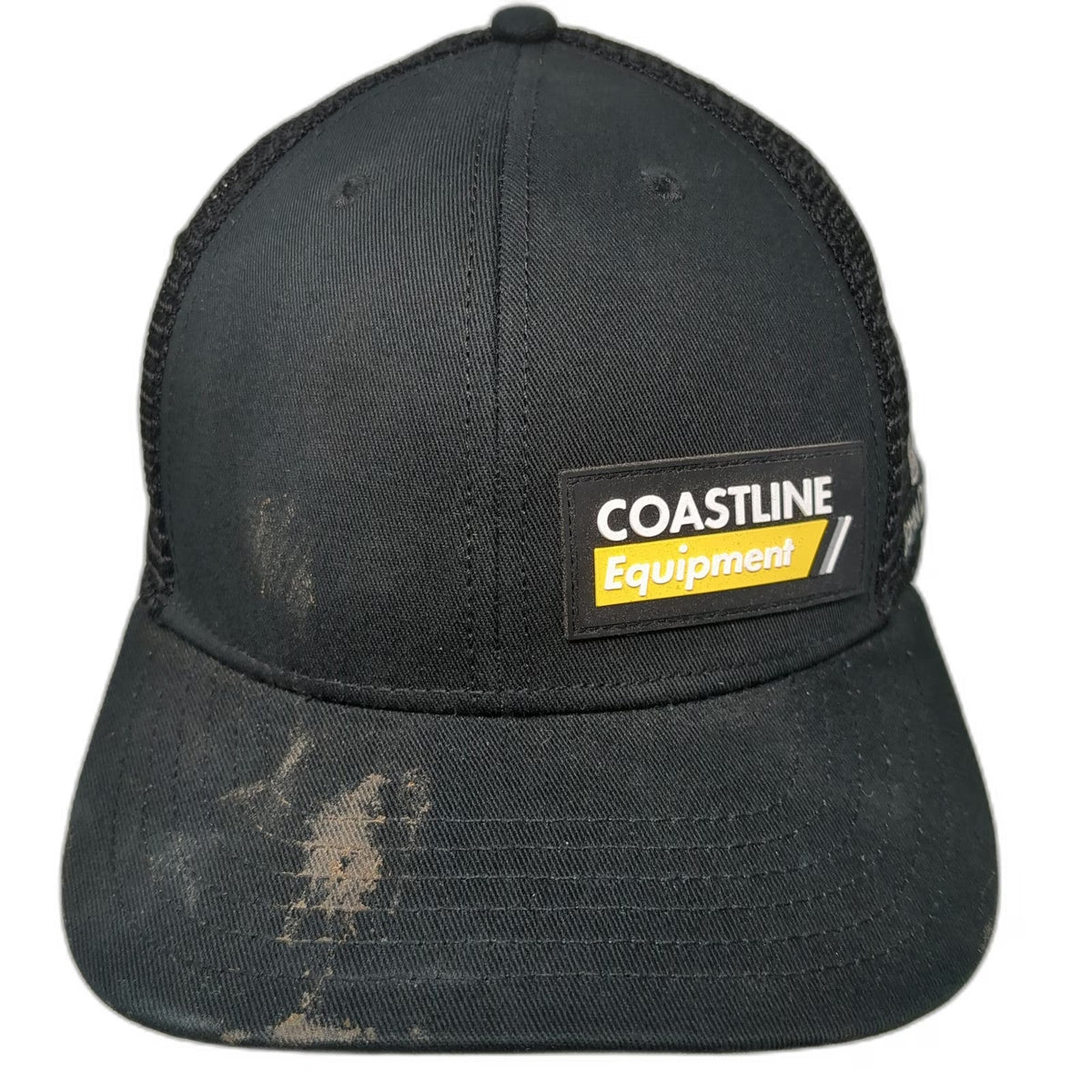John Deere Trucker Hat Black One Size Coastline Equipment Mesh Snapback Work