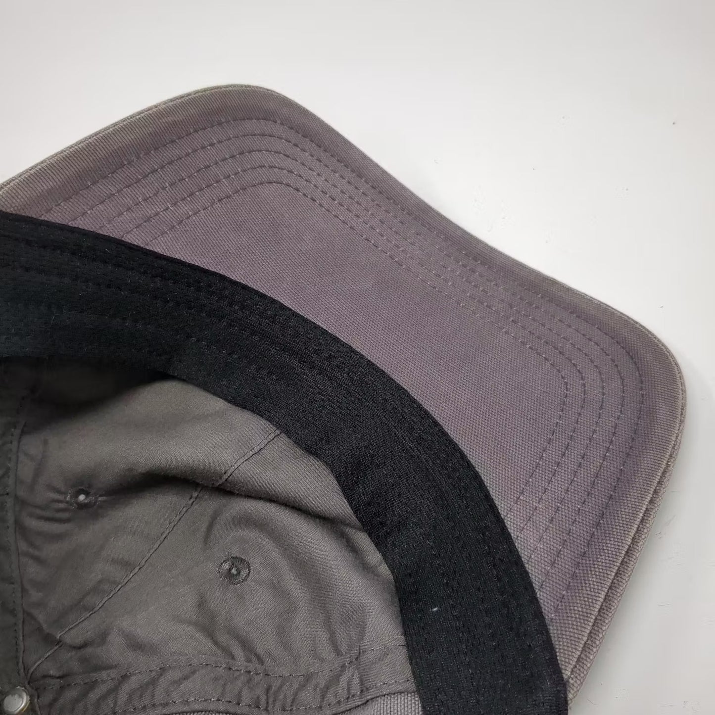 Carhartt Baseball Cap Gray OS Embroidered Logo Adjustable Cotton Canvas Hat
