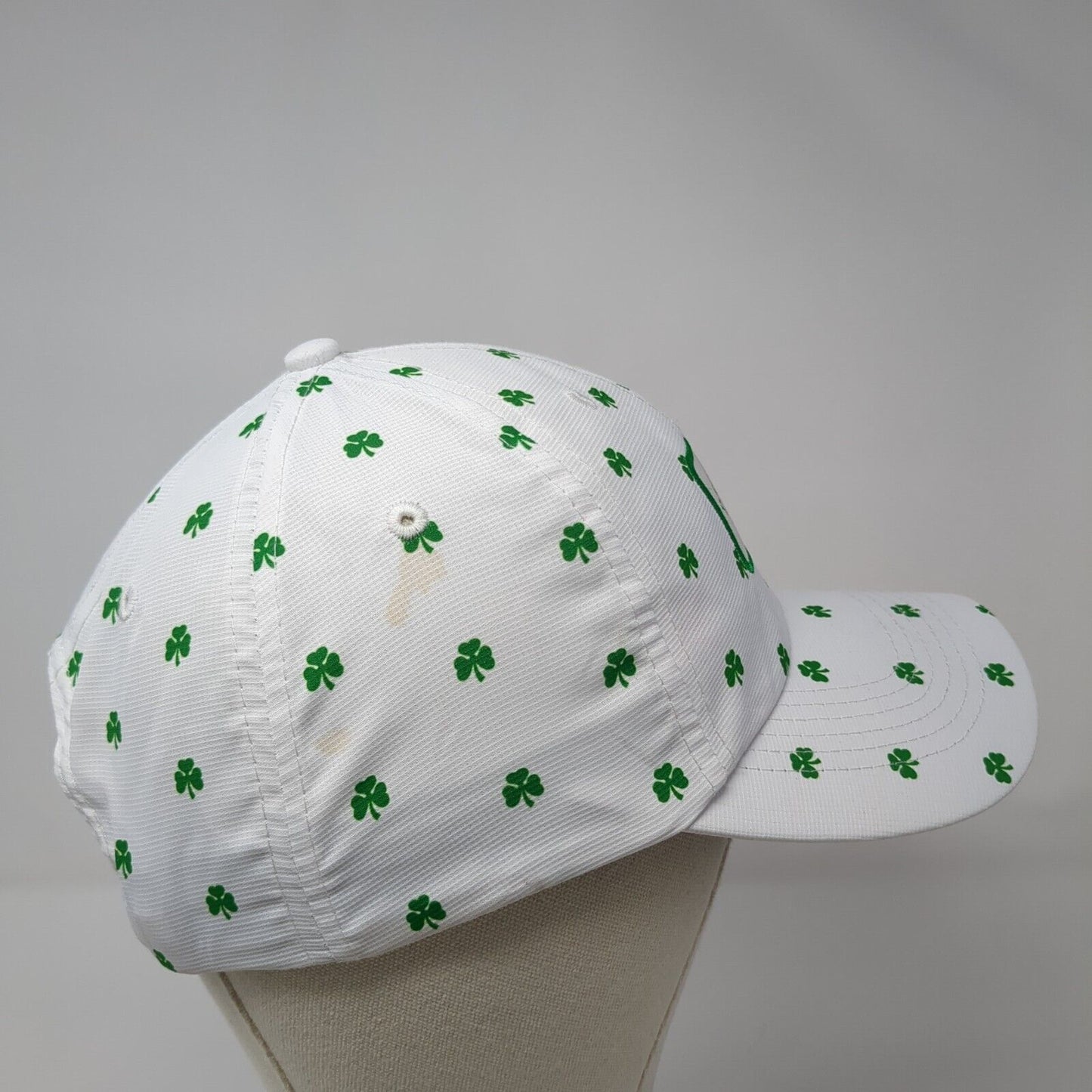 Paddy Wagon Irish Pub Est 1996 Strapback Hat White OS Adjustable Clover Imperial