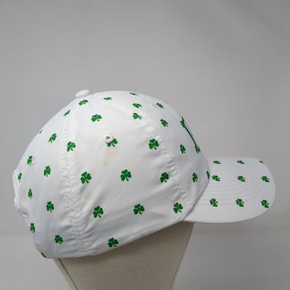 Paddy Wagon Irish Pub Est 1996 Strapback Hat White OS Adjustable Clover Imperial