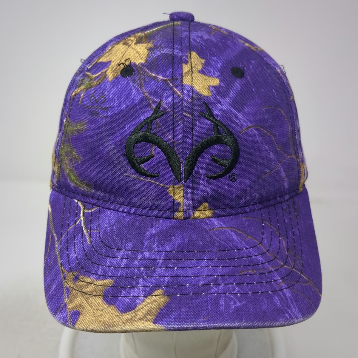 Realtree Antler Purple Camo Baseball Cap One Size Hat Strapback Hunting Logo