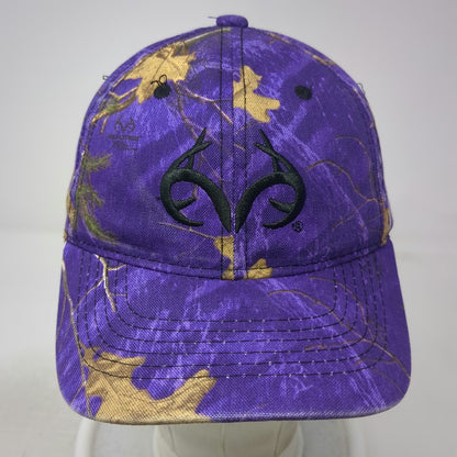 Realtree Antler Purple Camo Baseball Cap One Size Hat Strapback Hunting Logo