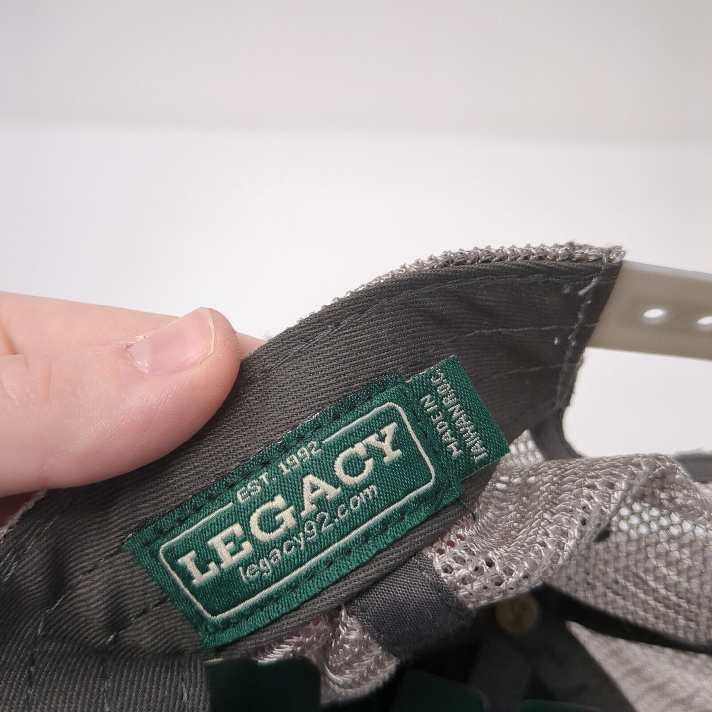 Floridatile Snapback Trucker Hat Gray OS Adjustable Embroidered Mesh Legacy