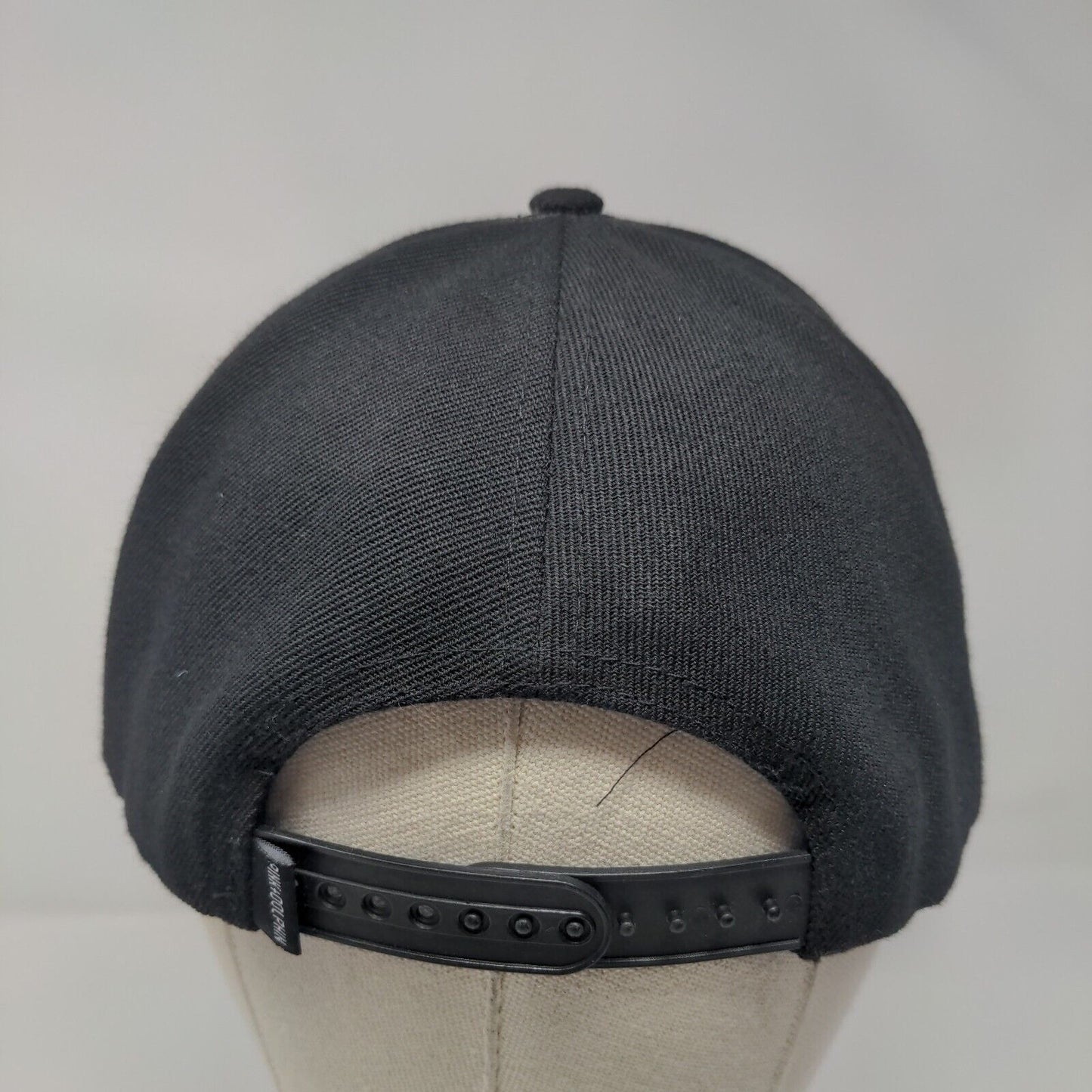 Pink Dolphin Snapback Hat Black OSFA Adjustable Solid Outdoor