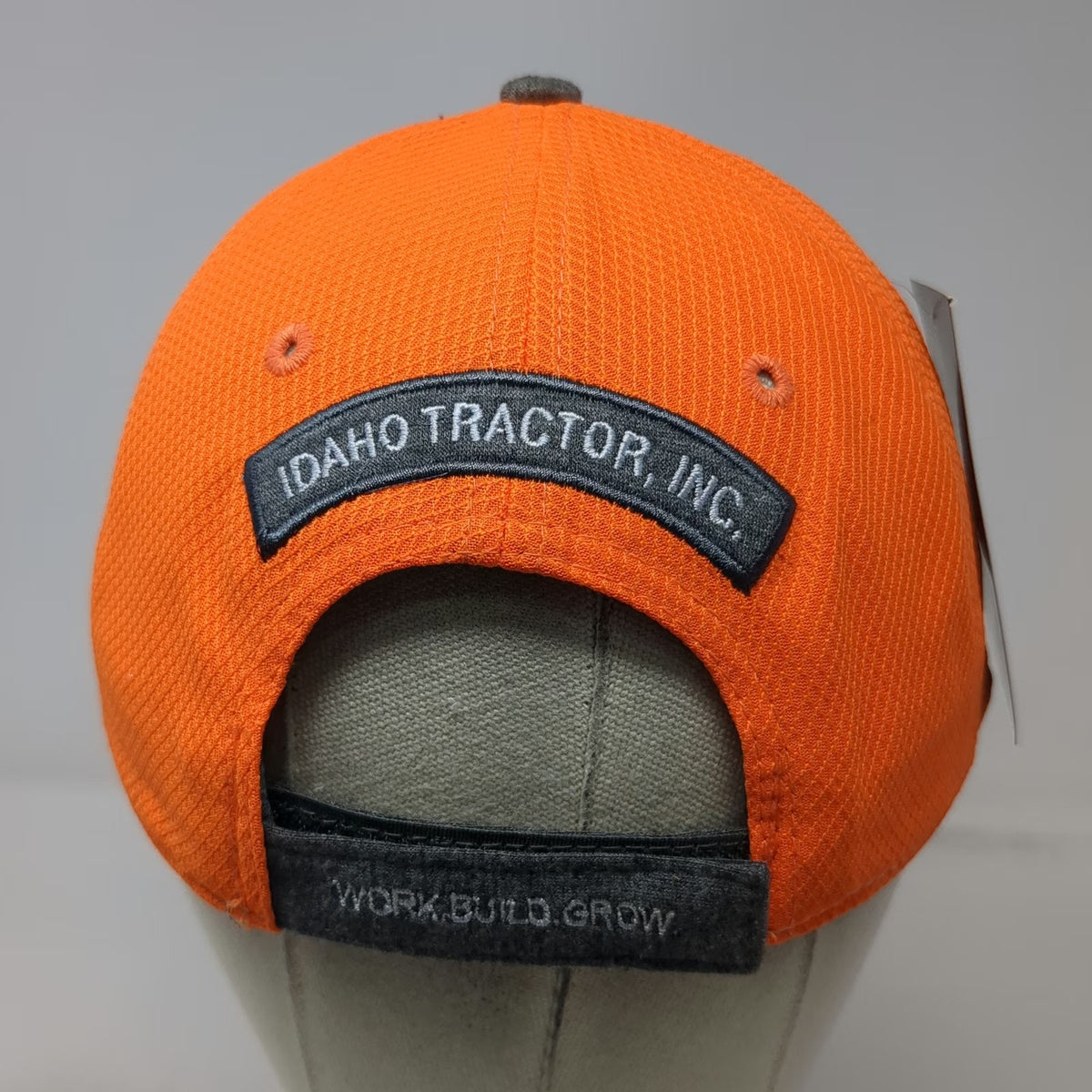Kubota Baseball Cap Gray Orange One Size Idaho Tractor Inc Strapback Hat Logo