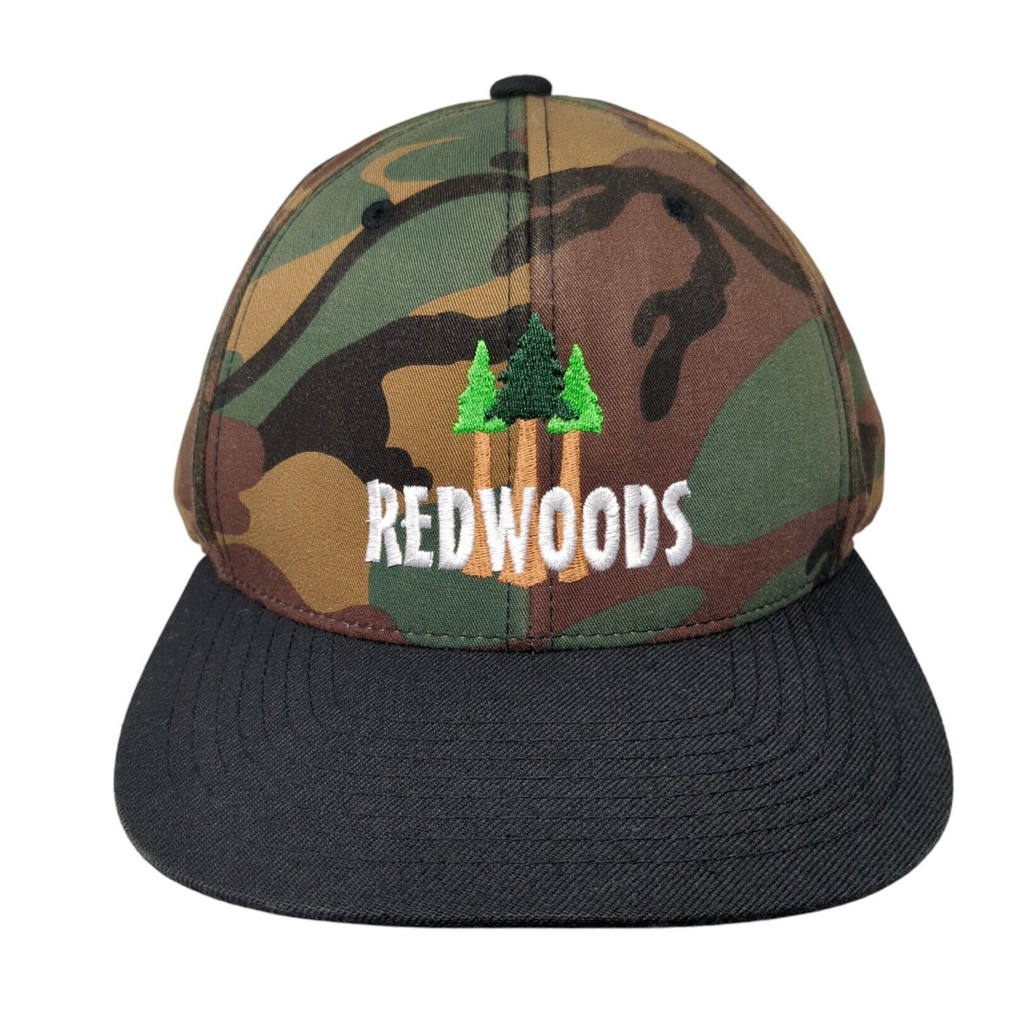 Redwoods Snapback Hat Camouflage OS Adjustable Embroidered Classics Yupoong