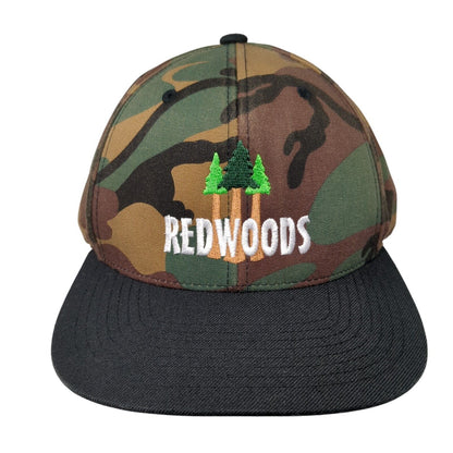 Redwoods Snapback Hat Camouflage OS Adjustable Embroidered Classics Yupoong