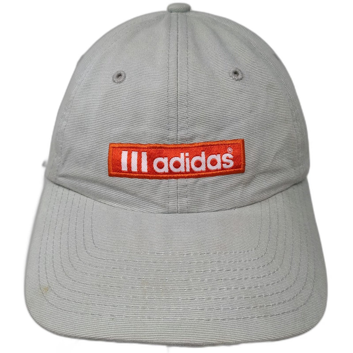 Adidas Baseball Cap Gray One Size Slideback Cotton Logo Patch Mountain Logo Hat