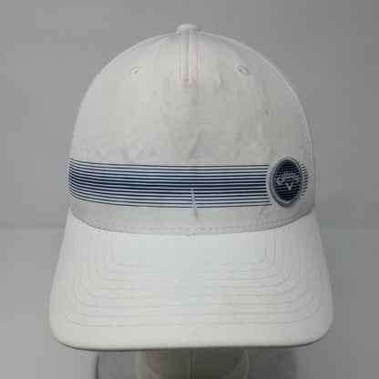 Callaway Snapback Hat White One Size Striped Adjustable Flexfit 110