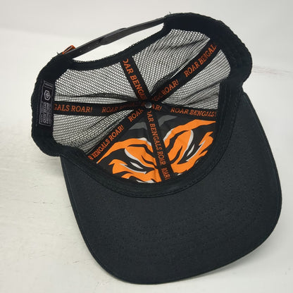 Cincinnati Bengals NFL Name Brand Trucker Hat Black One Size Mesh Snapback Roar