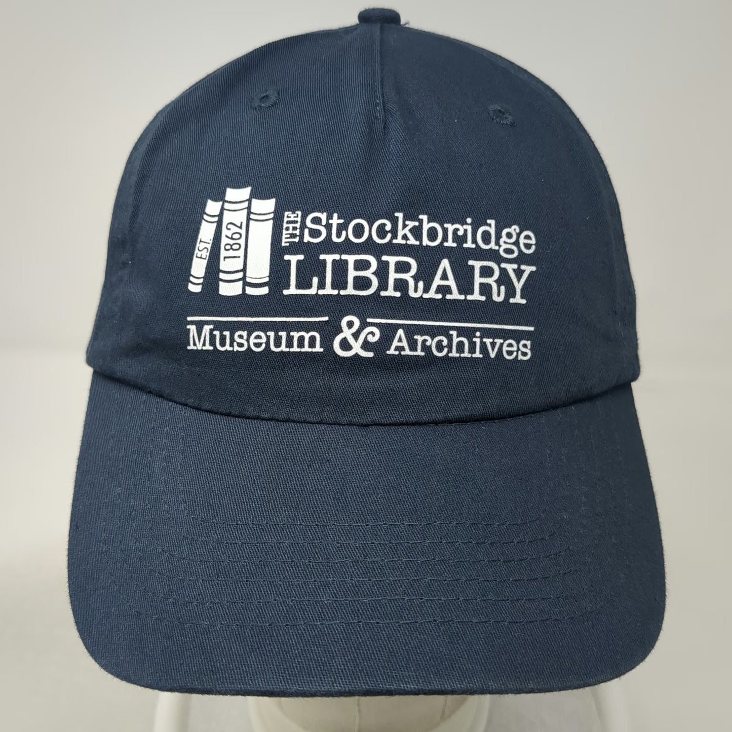 Hit 5 Panel Blue One Size Stockbridge Library Museum Archives Strapback Hat