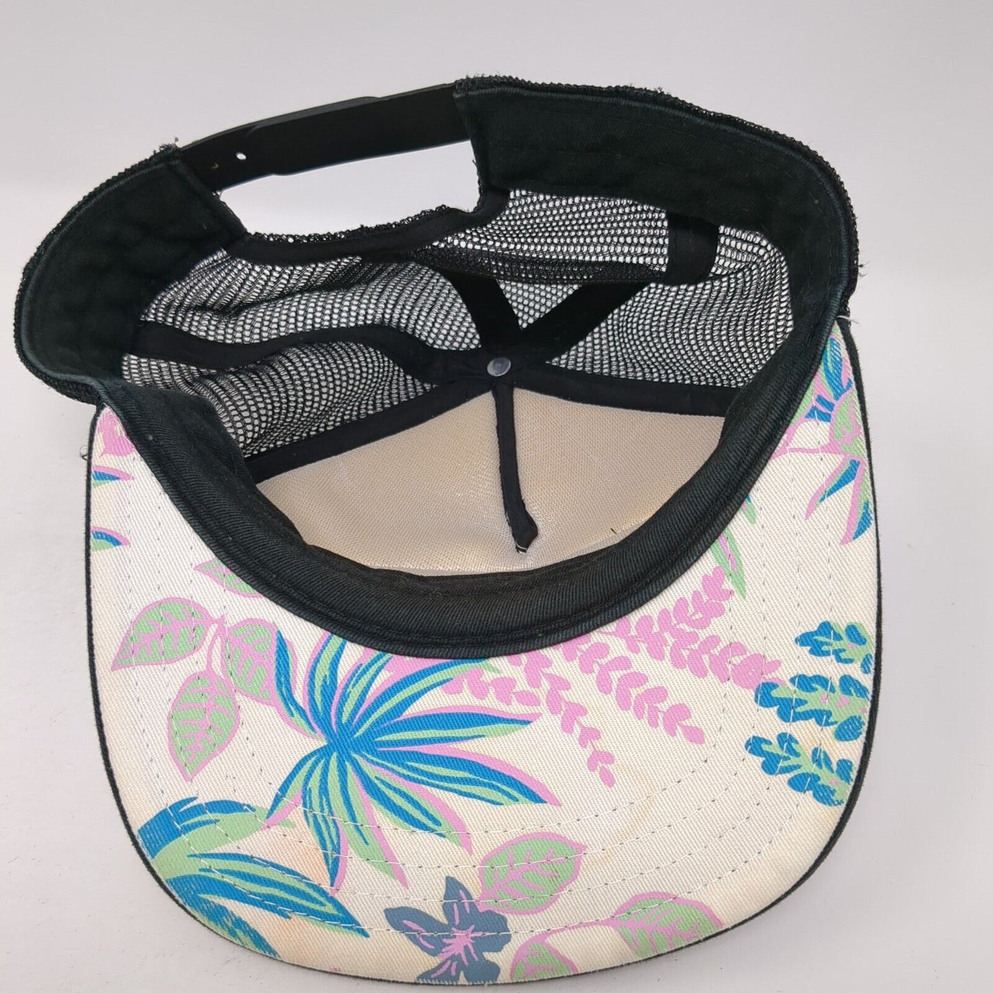 Vans Off The Wall Snapback Trucker Hat Multi One Size Mesh Back Floral