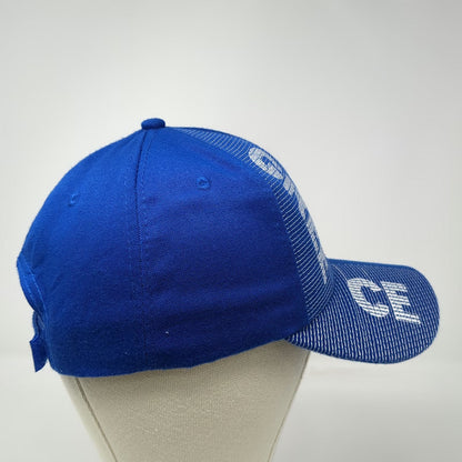 Blue Baseball Cap One Size Greece Flag Vertical Logo Strapback Travel Hat