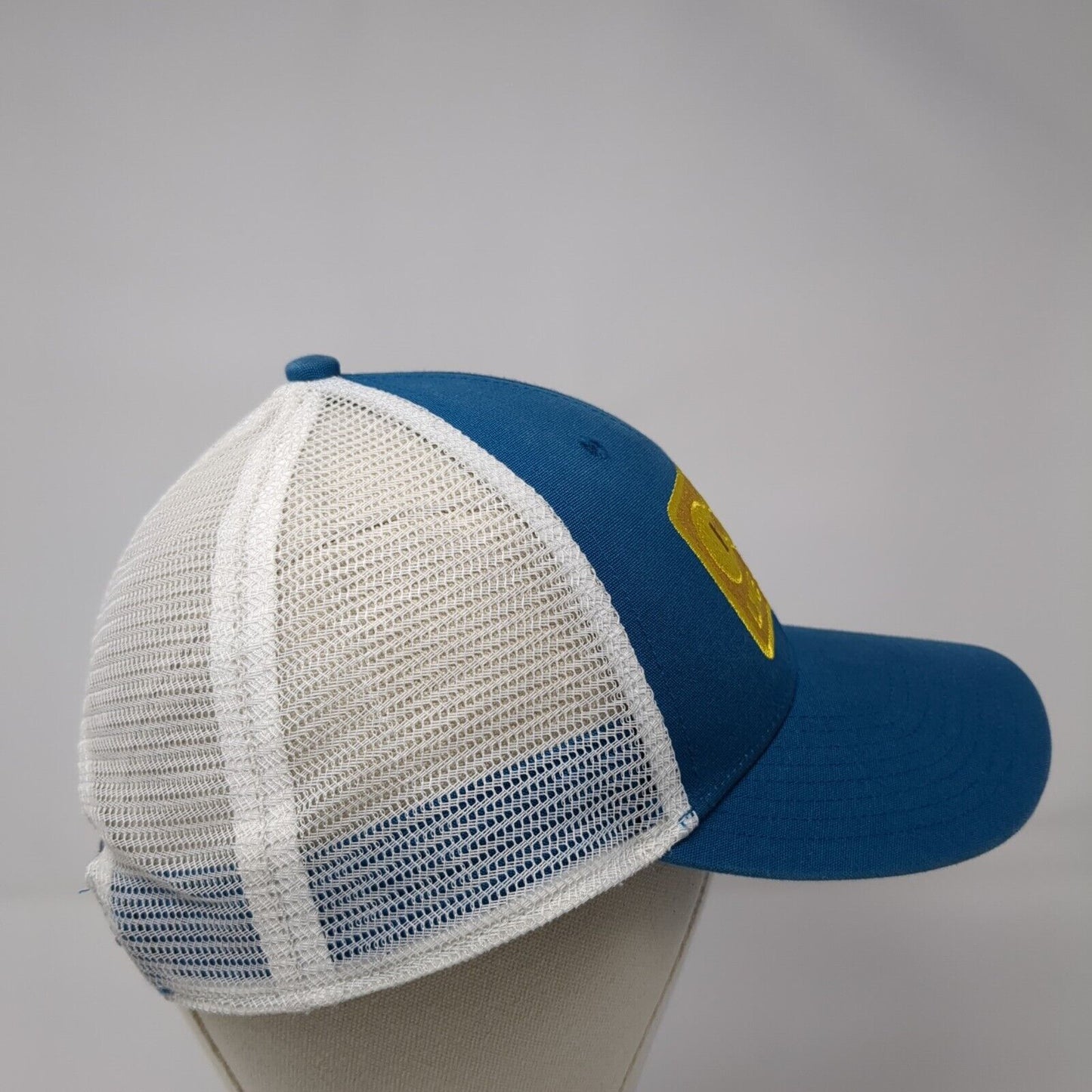 Patagonia Snapback Mesh Back Hat Blue OSFA Live Simply Embroidered Logo Guitar