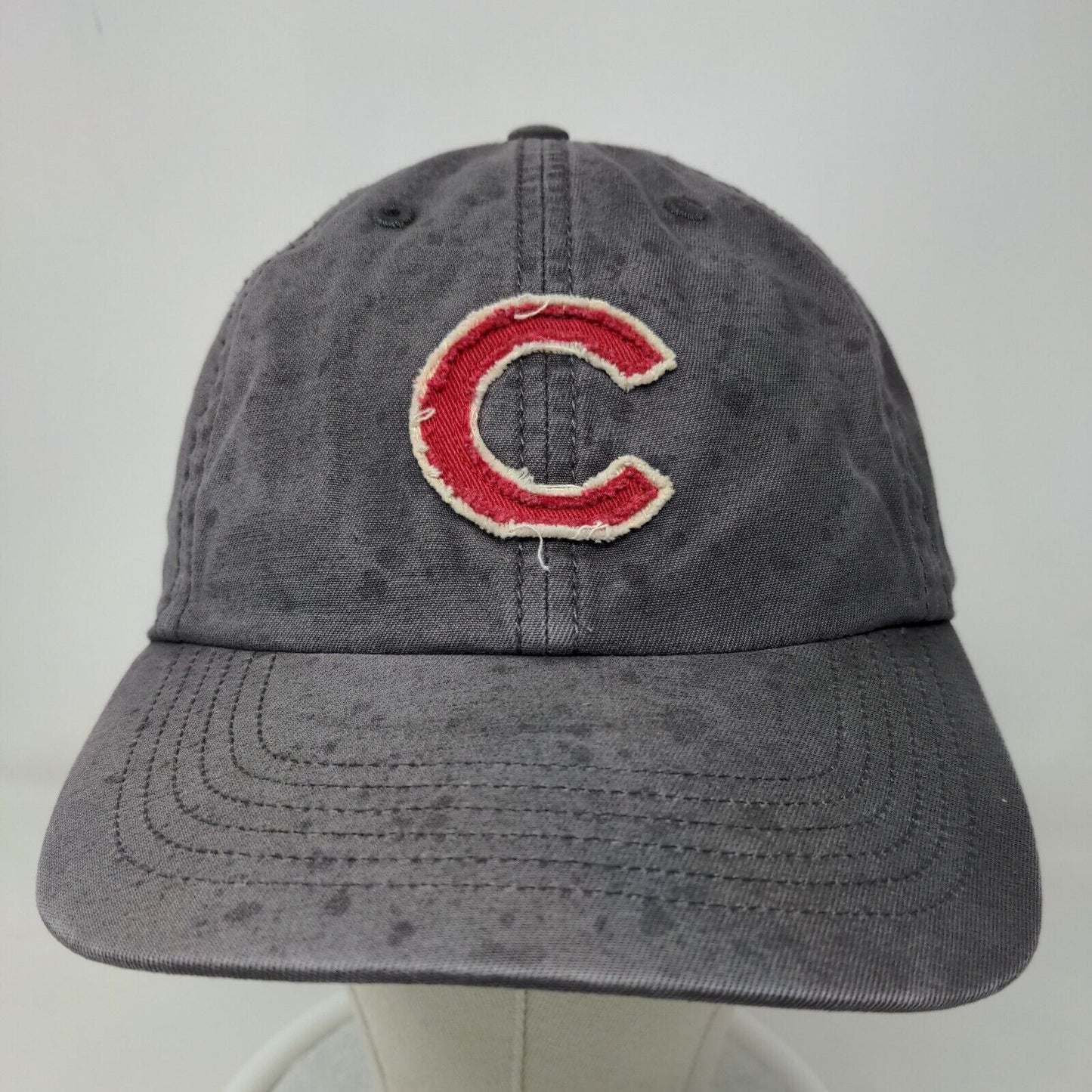 '47 Brand Men's Fitted Hat Gray Size L Patch Chicago Cubs Logo Cotton