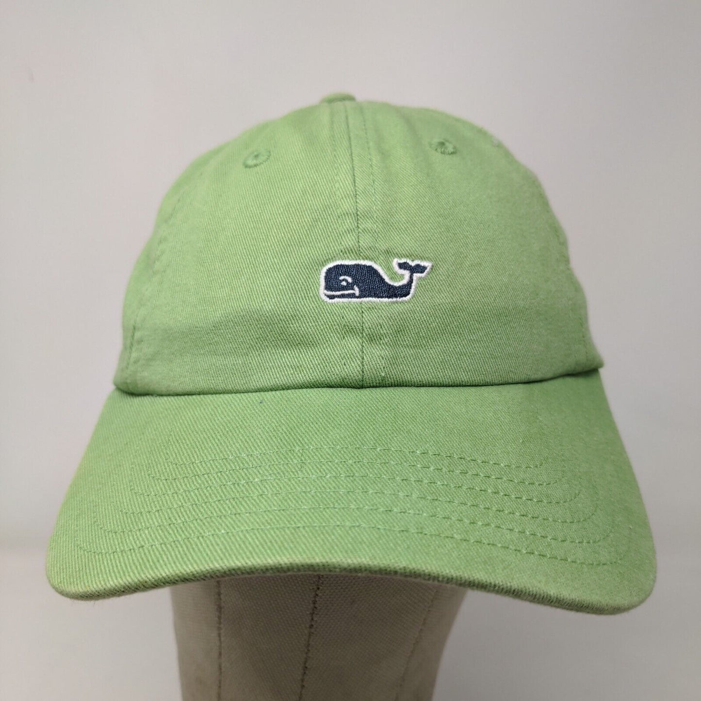 Vineyard Vines Men's Slideback Hat Green Embroidered Whale Logo