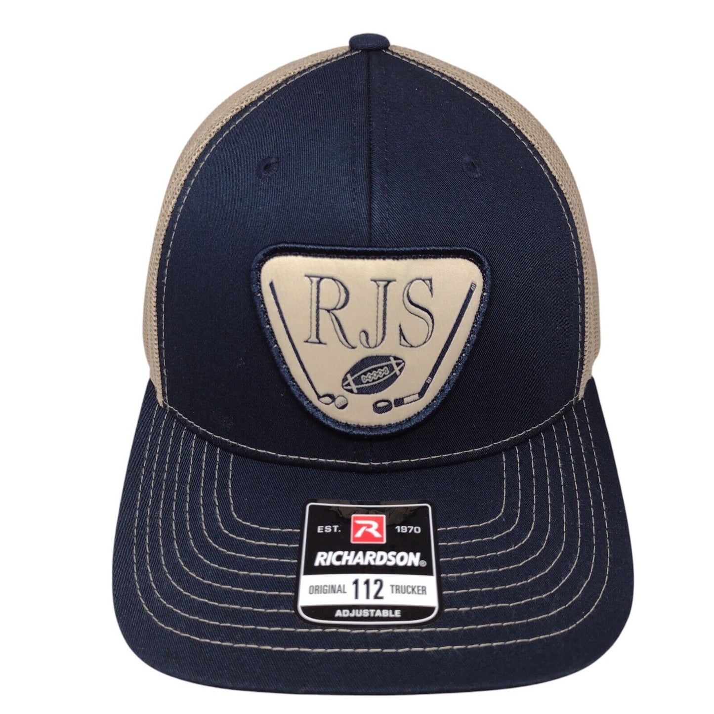 RJS Snapback Mesh Back Trucker Hat Multi OSFA Adjustable Richardson