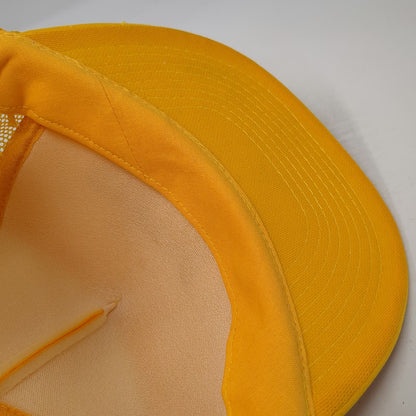 Otto Trucker Hat Yellow One Size Snapback Mesh Back Poop Graphic Sh**head Funny