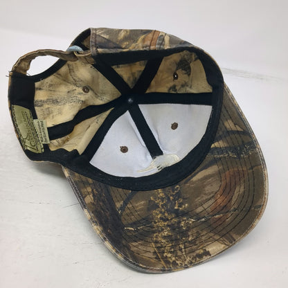 Outdoor Cap Baseball Brown Green Camo One Size Ducks Unlimited Slideback Hat
