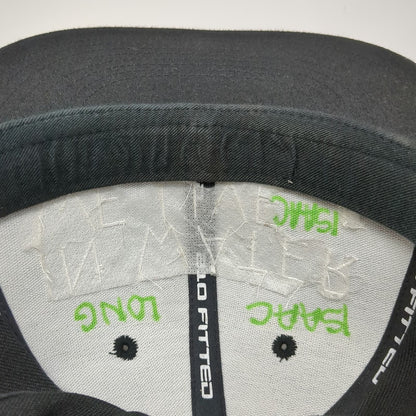 Flexfit Baseball Cap Black 7 1/4 In Water We Live HKD Hooked Isaac Long Hat
