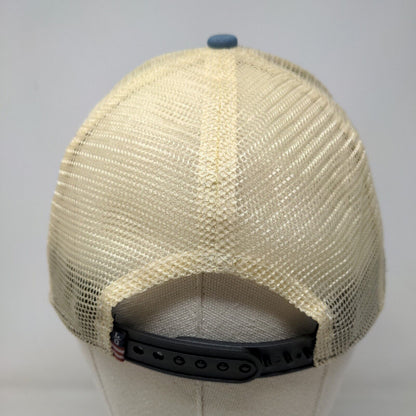 Outdoor Cap Men's Snapback Mesh Back Hat Blue Size OSFM Lincoln Outfitters Logo