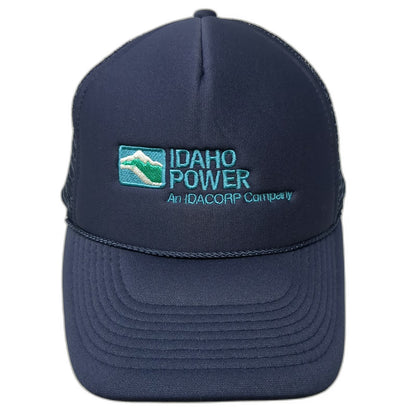 Otto Trucker Hat Blue One Size Idaho Power Idacorp Mountain Mesh Snapback