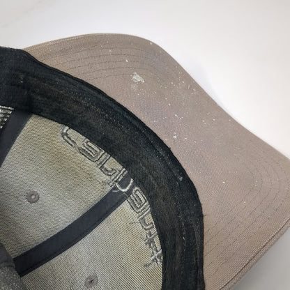 Carhartt Trucker Hat Gray One Size Snapback Mesh Logo Canvas Work Hat