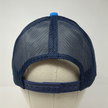 Stibnite Snapback Trucker Hat Blue OS Adjustable Embroidered Mesh Back 6 Panel