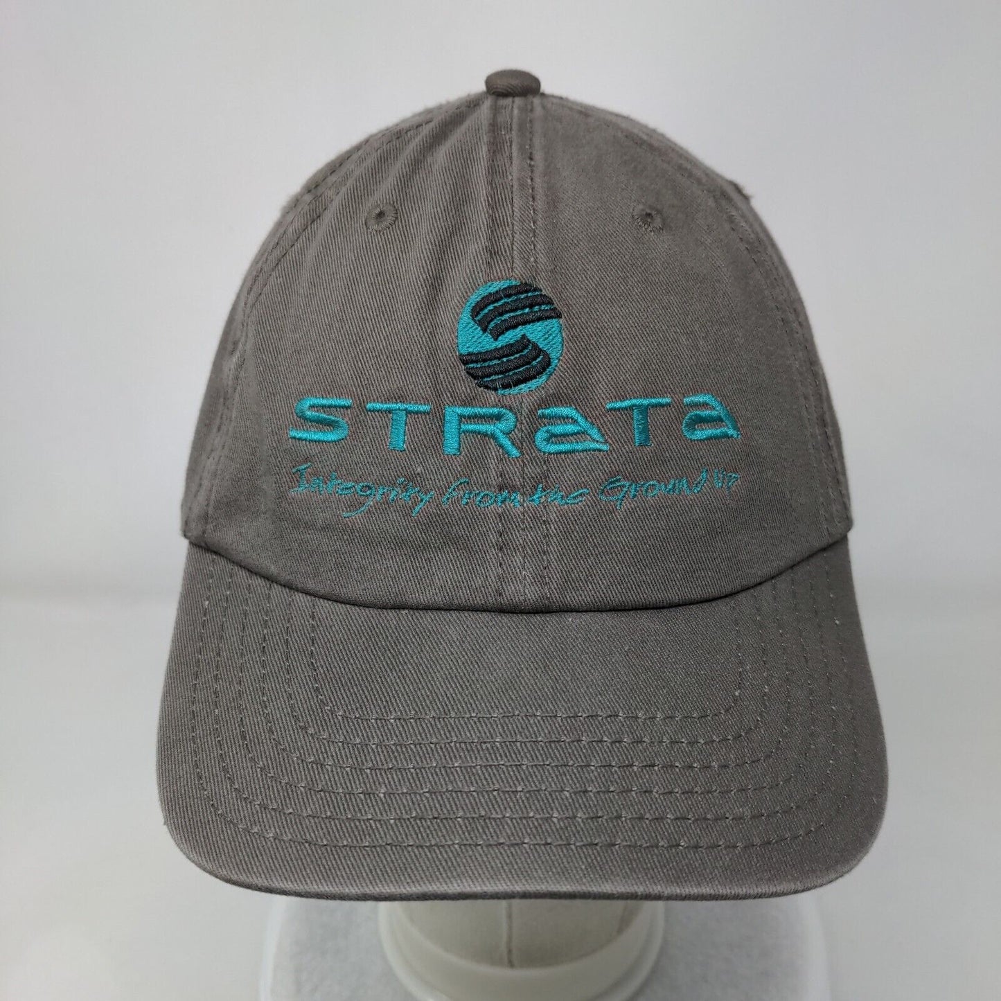 Strata Integrity From The Ground Up Strapback Hat Brown OSFM Adjustable Otto