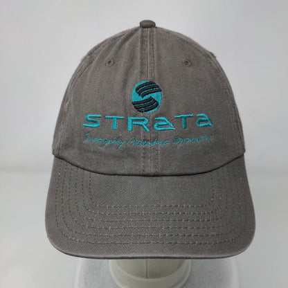 Strata Integrity From The Ground Up Strapback Hat Brown OSFM Adjustable Otto