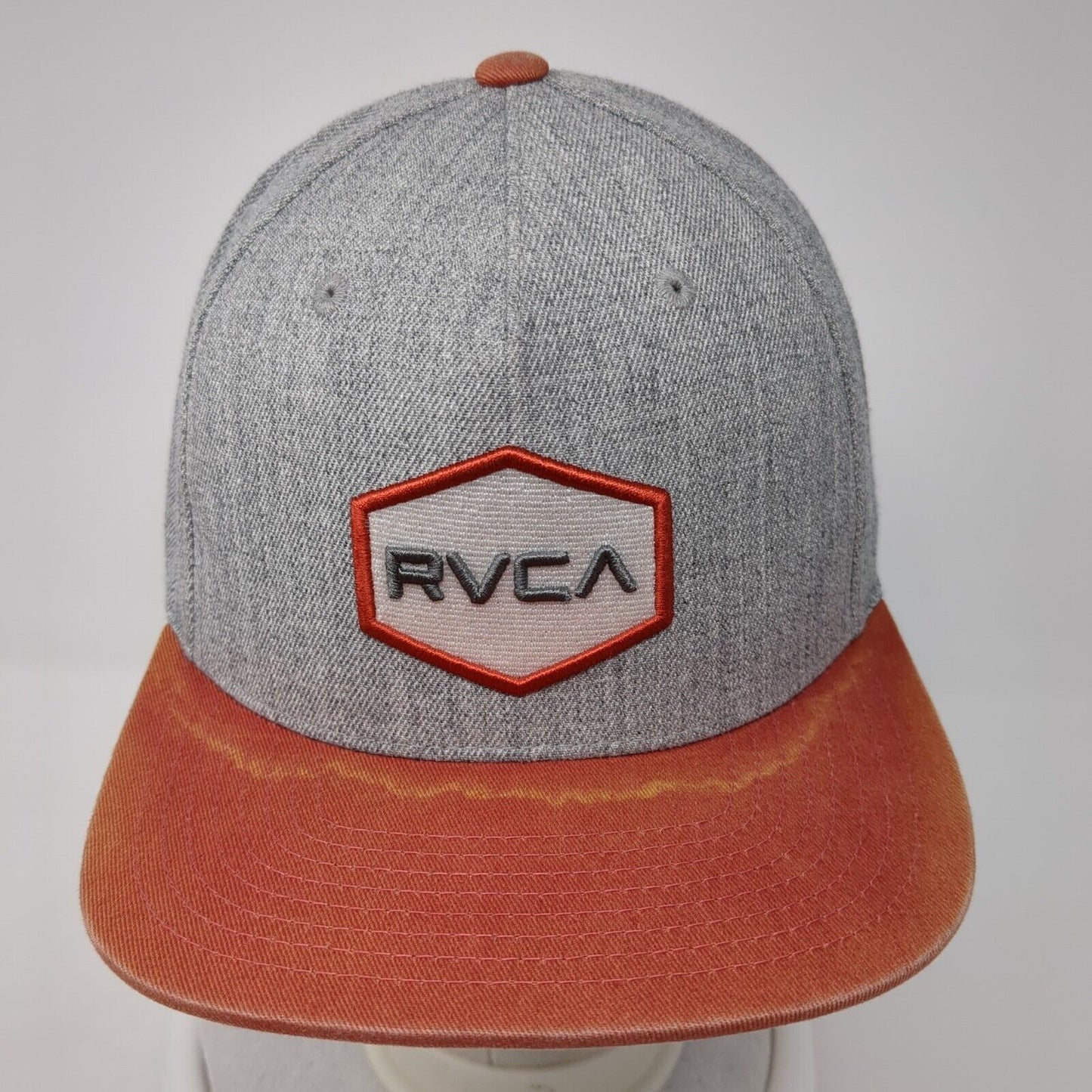 RVCA Snapback Hat Multicolor One Size Adjustable Embroidered Mid Fit 6 Panel