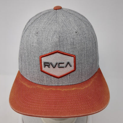 RVCA Snapback Hat Multicolor One Size Adjustable Embroidered Mid Fit 6 Panel