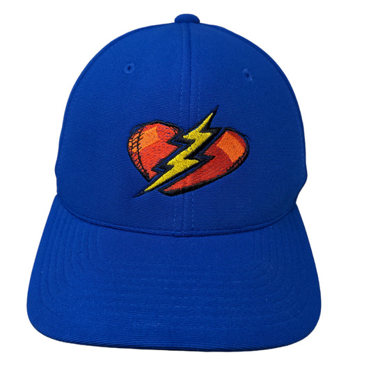 Pacific Headwear Men's Fitted Hat Blue Size L/XL Embroidered Heartbreaker Logo