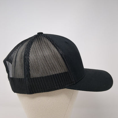 Whiting Fitness Snapback Trucker Hat Black One Size Mesh Back Richardson