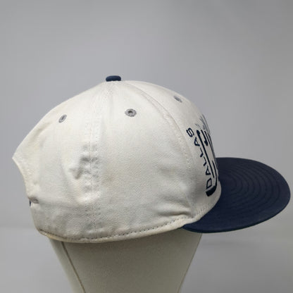 New Era Dallas Cowboys NFL Snapback Hat White Blue Size L Flat Brim Green Under