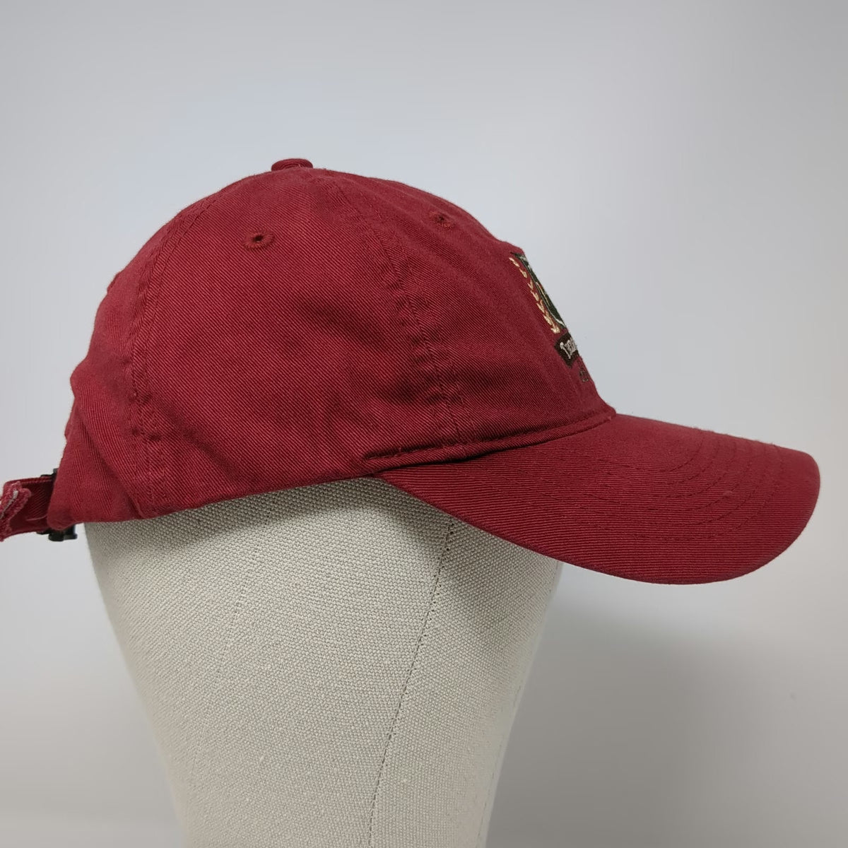 Legendary Baseball Cap Red One Size Timber Stone Golf Course Hat Slideback