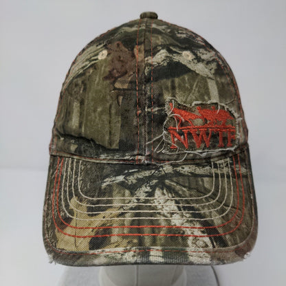 NWTF Strapback Mesh Back Trucker Hat Camo OSFA Outdoor Cap Hunting