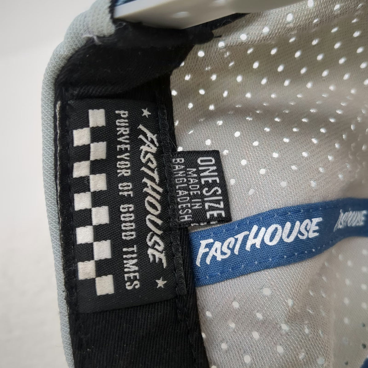 Fasthouse 5 Panel Gray Hat One Size Perforated Snapback Purveyor of Good Times
