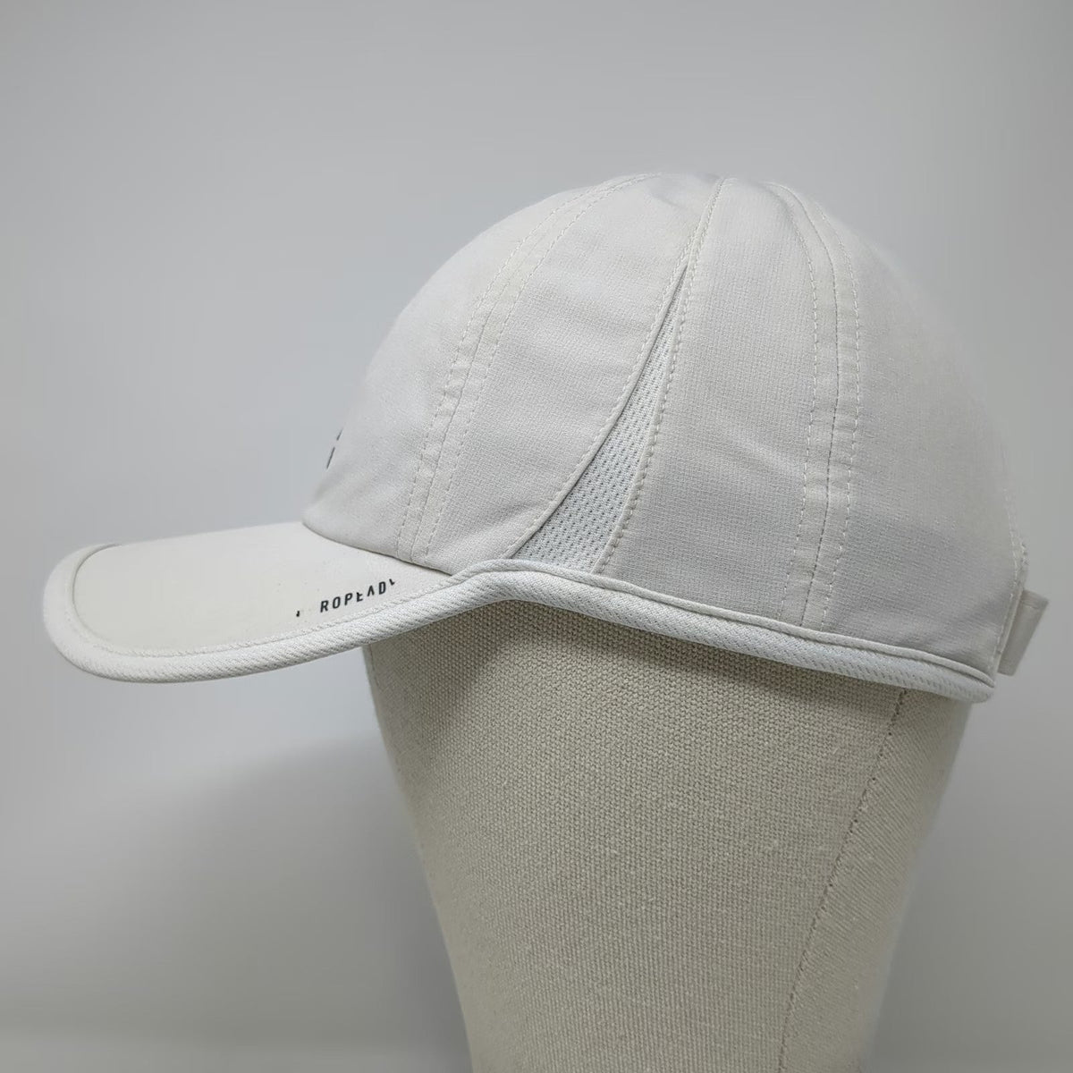 Adidas Baseball Cap White One Size Strapback Aeroready Mesh Adjustable Hat
