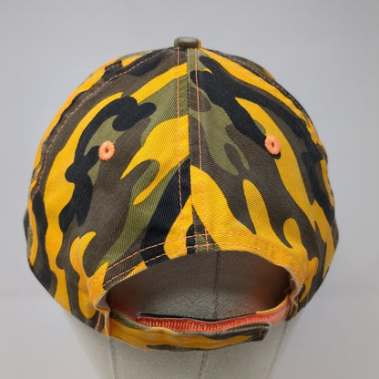 Winners Hotel Casino Strapback Hat Camouflage OSFA Adjustable Distressed 6 Panel