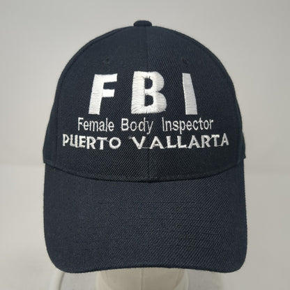 FBI Female Body Inspector Puerto Vallarta Baseball Cap Black One Size Adjustable
